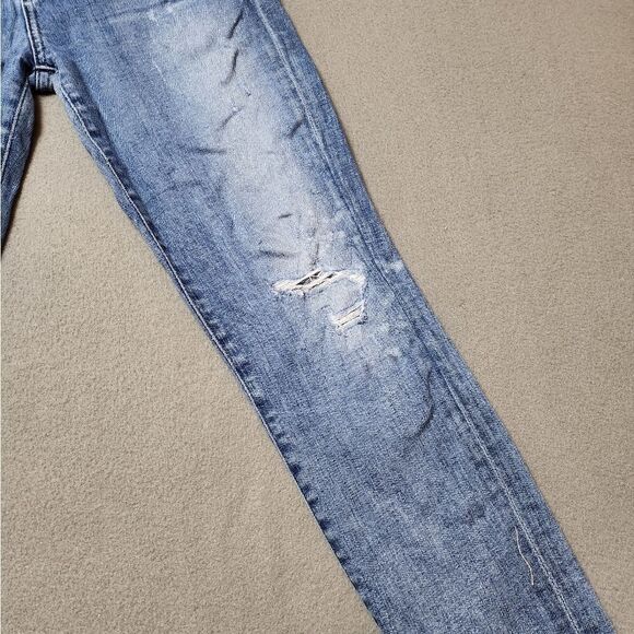 Citizens of Humanity Rocket Crop High Rise Skinny Jeans Distressed - Size 28 - Picture 9 of 16